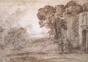 Claude Lorrain Landscape with Abraham Expelling Hagar and Ishmael (mk17) France oil painting artist